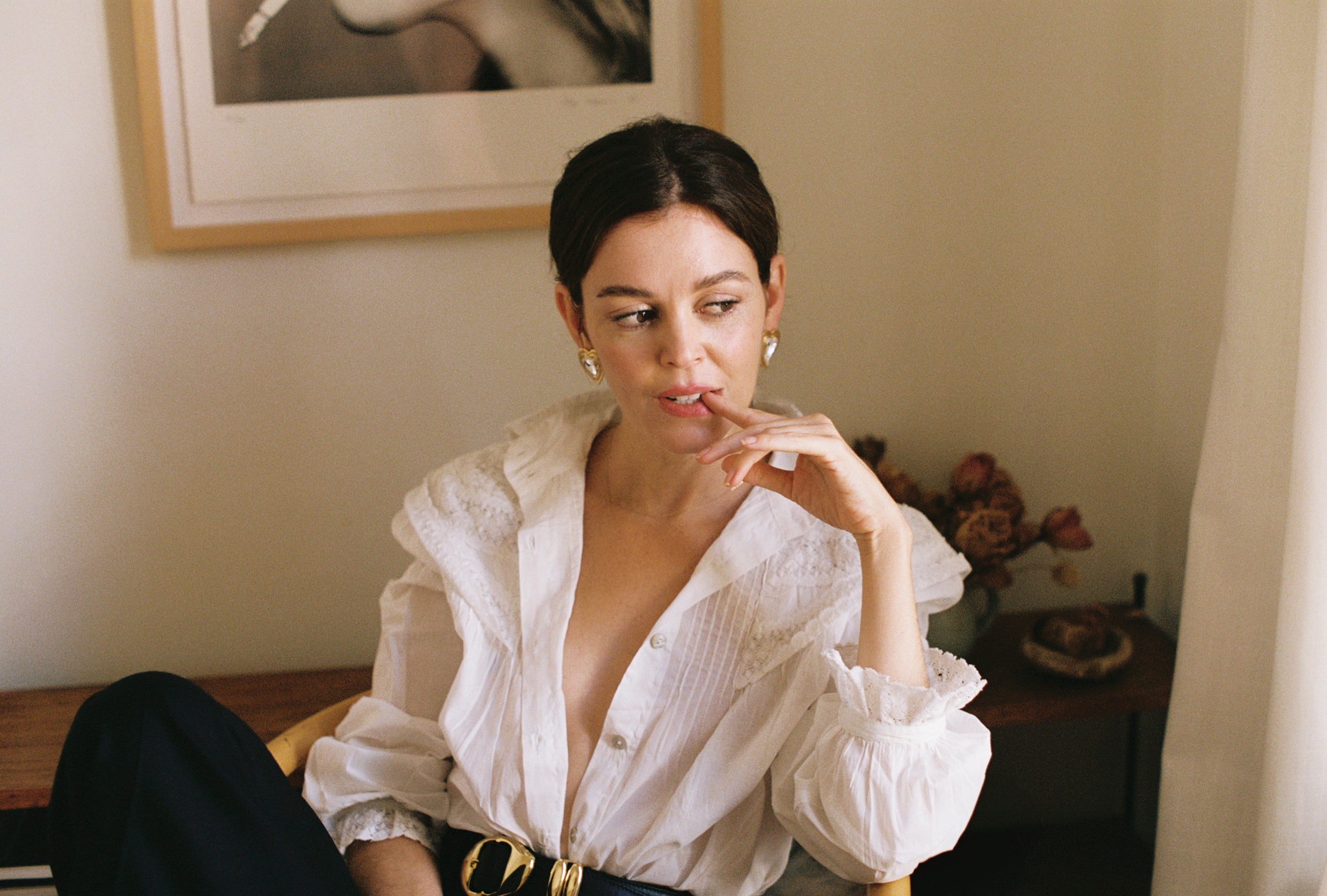 MAYA BLOUSE | bone | organic