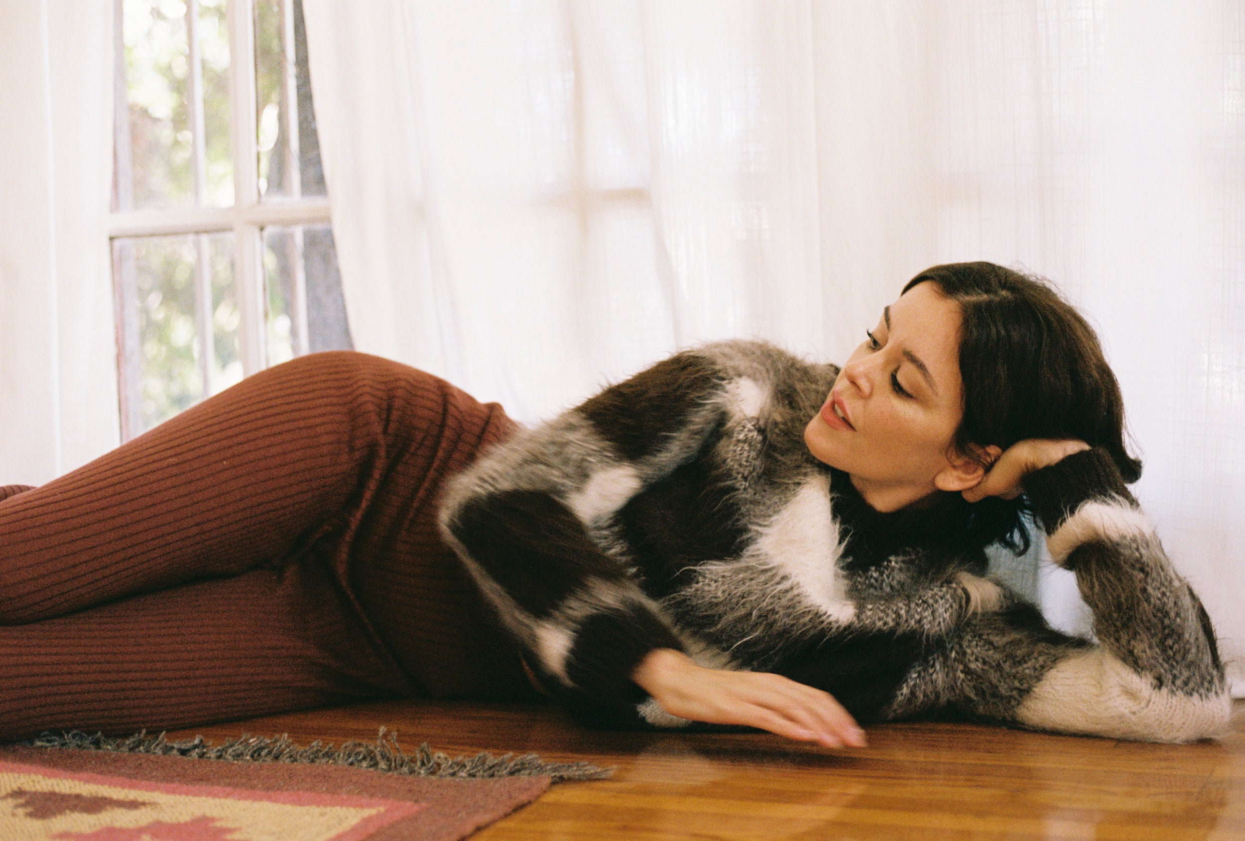 RIBBED GALLO PANT | cacao