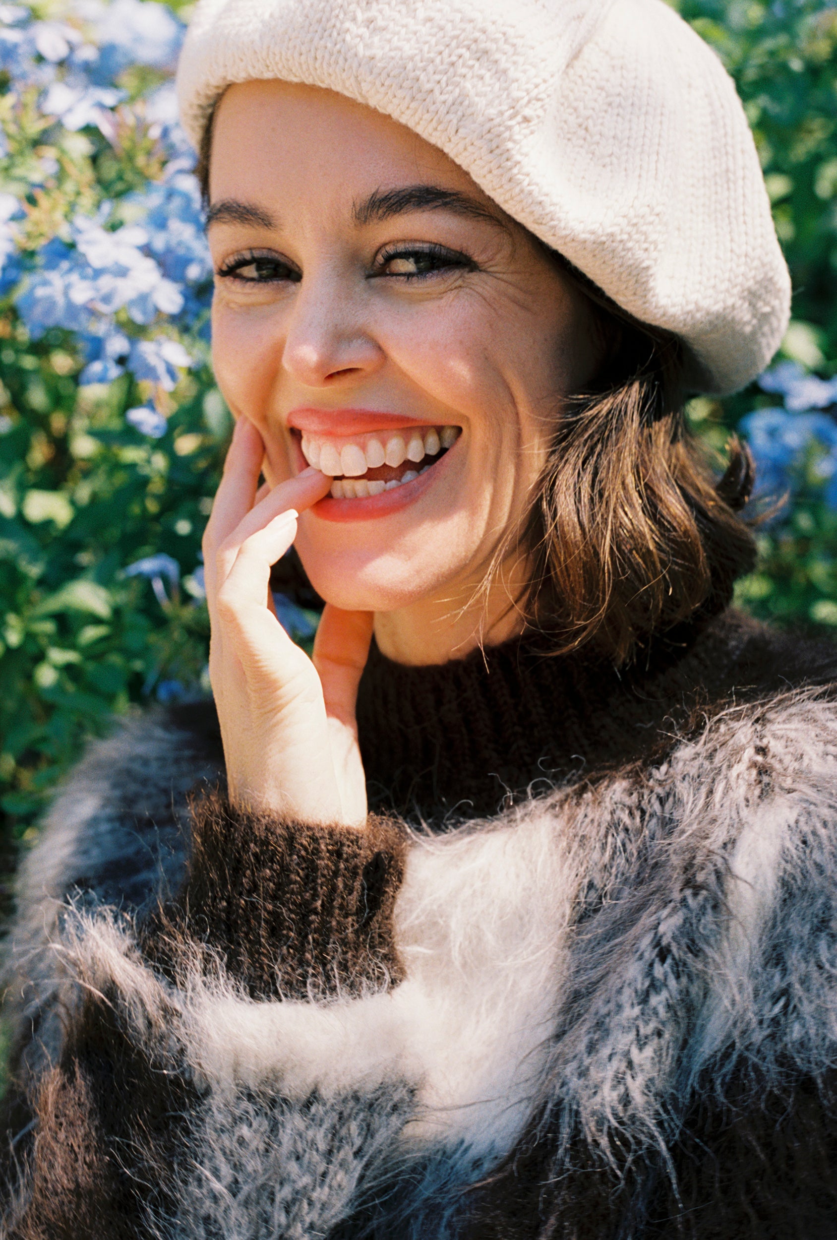 COTTON BERET | ecru