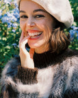 COTTON BERET | ecru
