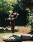 RIBBED GALLO PANT | cacao
