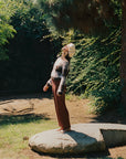 RIBBED GALLO PANT | cacao