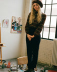 BRUSHED BERET | plaid