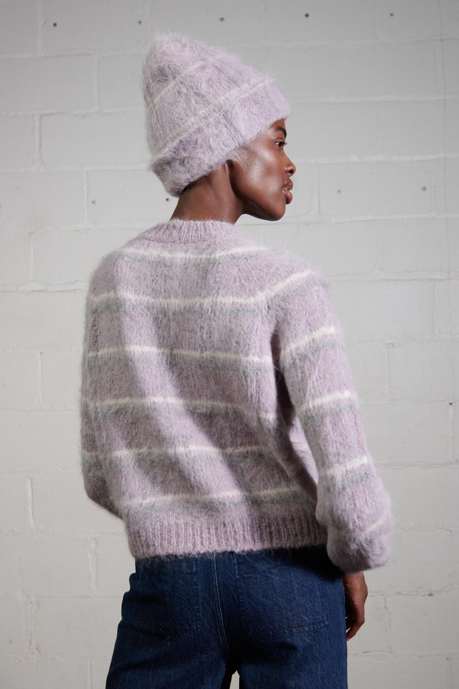 BEANIE | radish plaid