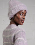 BEANIE | radish plaid