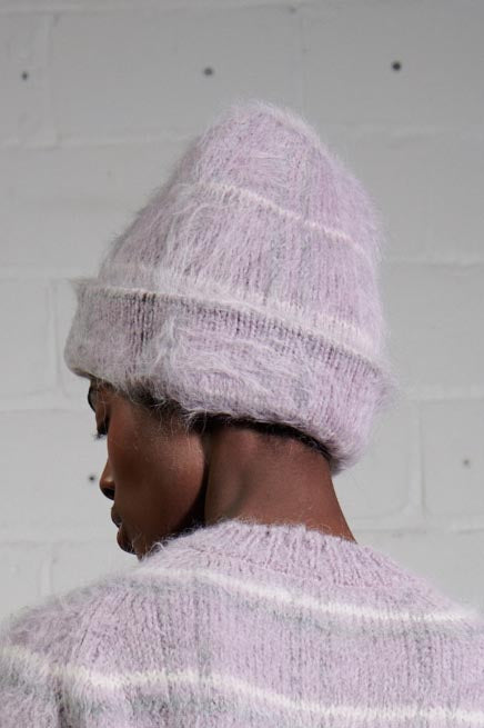 BEANIE | radish plaid