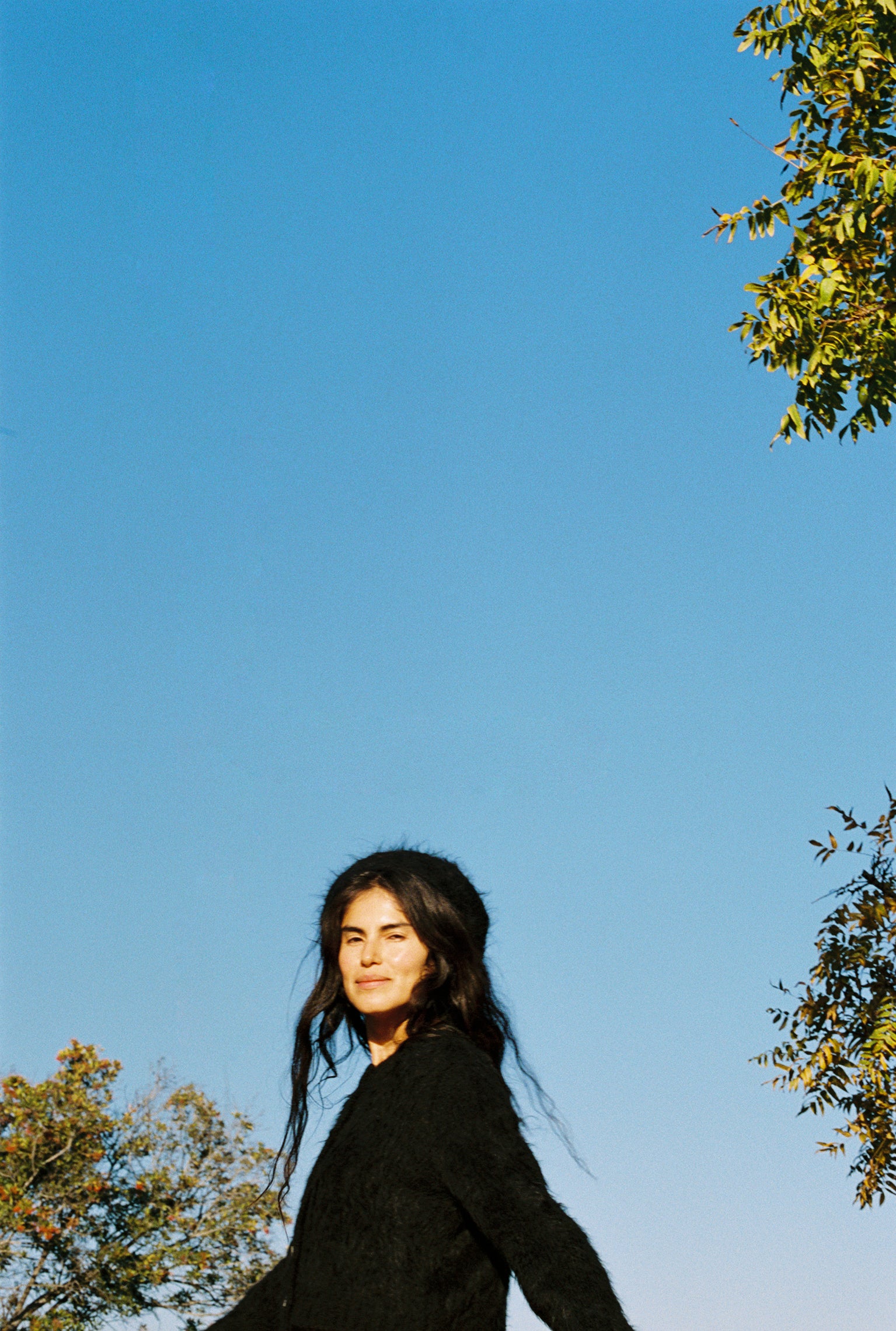 BRUSHED BERET | noir – Maria Stanley
