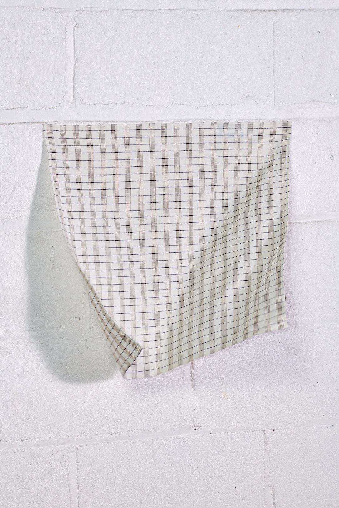 SCARF | bone plaid | organic