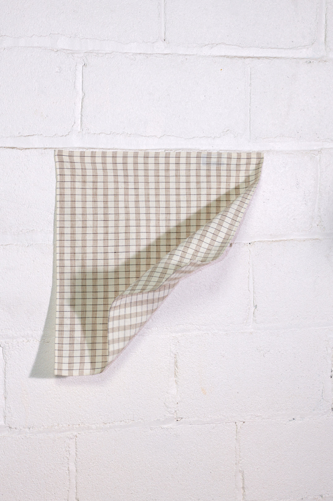 SCARF | bone plaid | organic