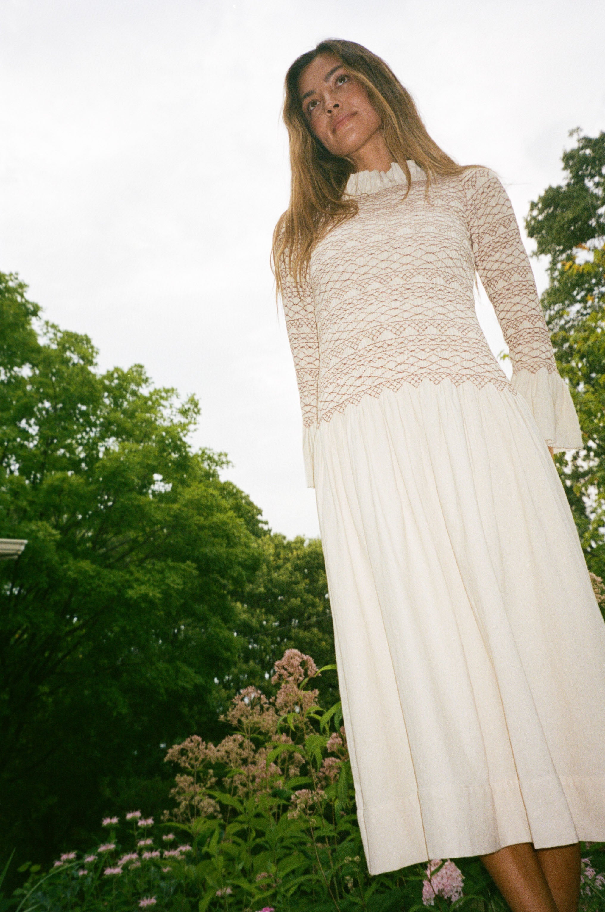 STERLING DRESS | ecru | organic + earth dyed
