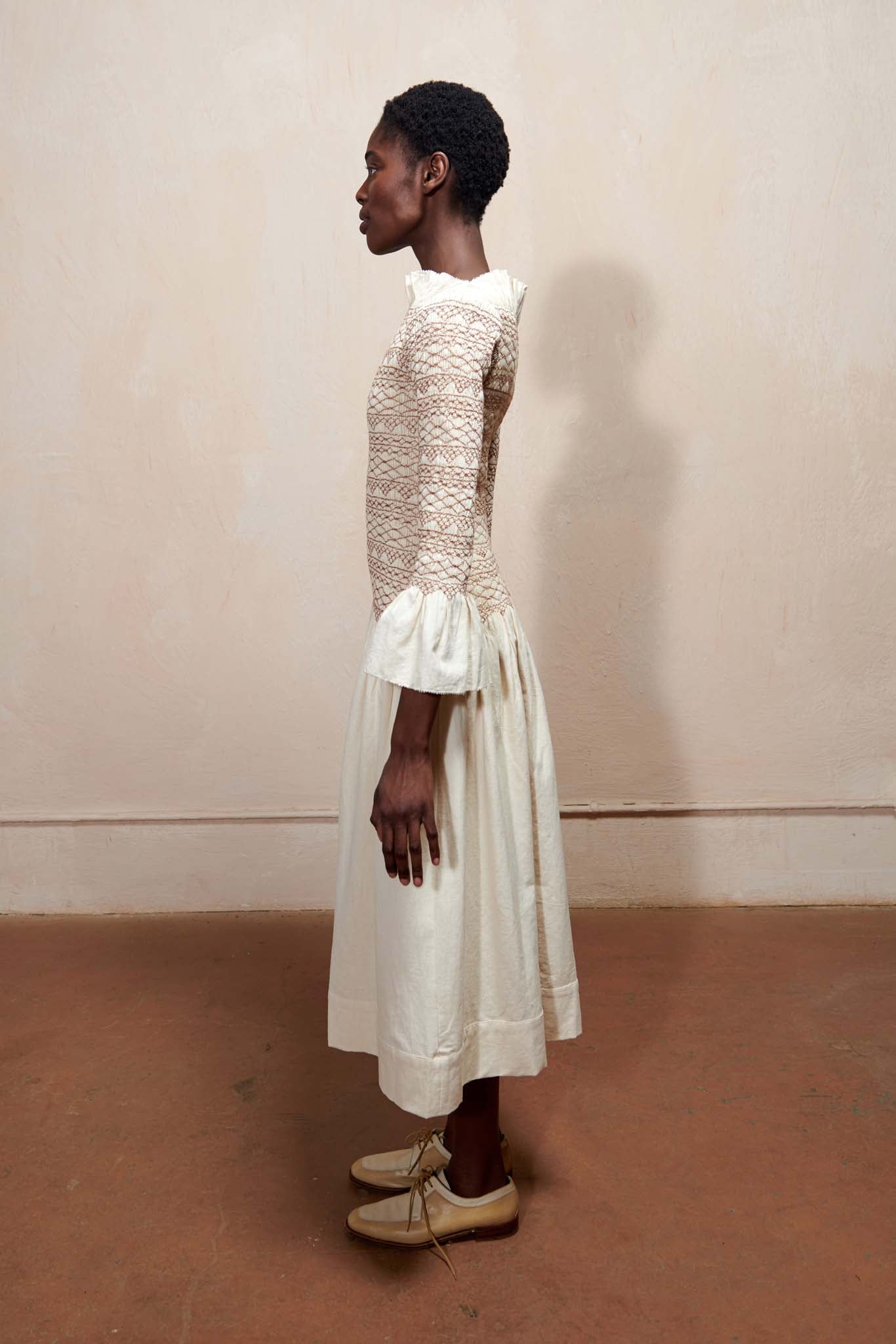 STERLING DRESS | ecru | organic + earth dyed