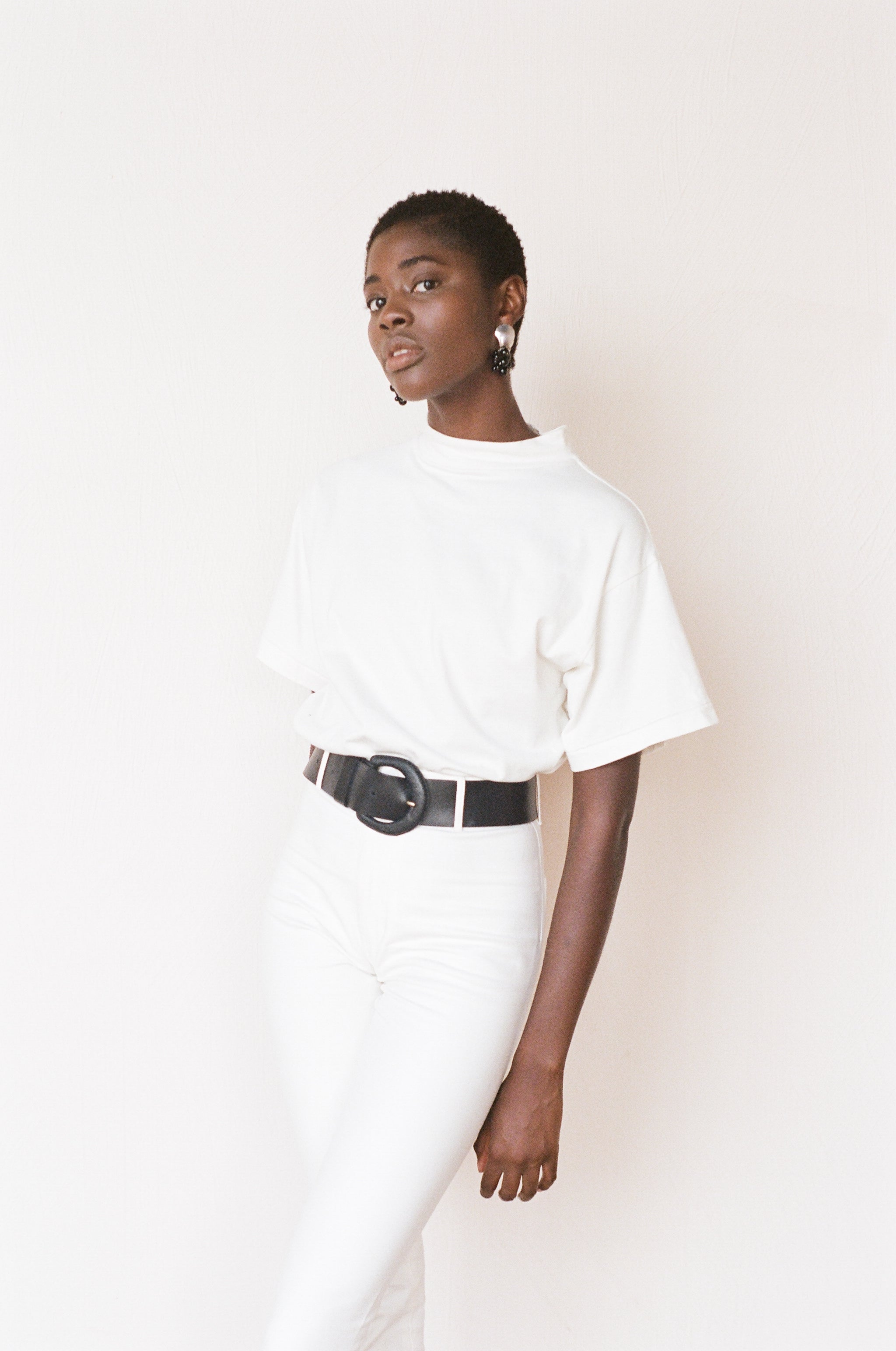 Maria Stanley skinny luna pant coconut white