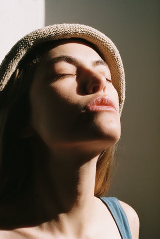 HILL HAT | wheat | organic + earth dyed