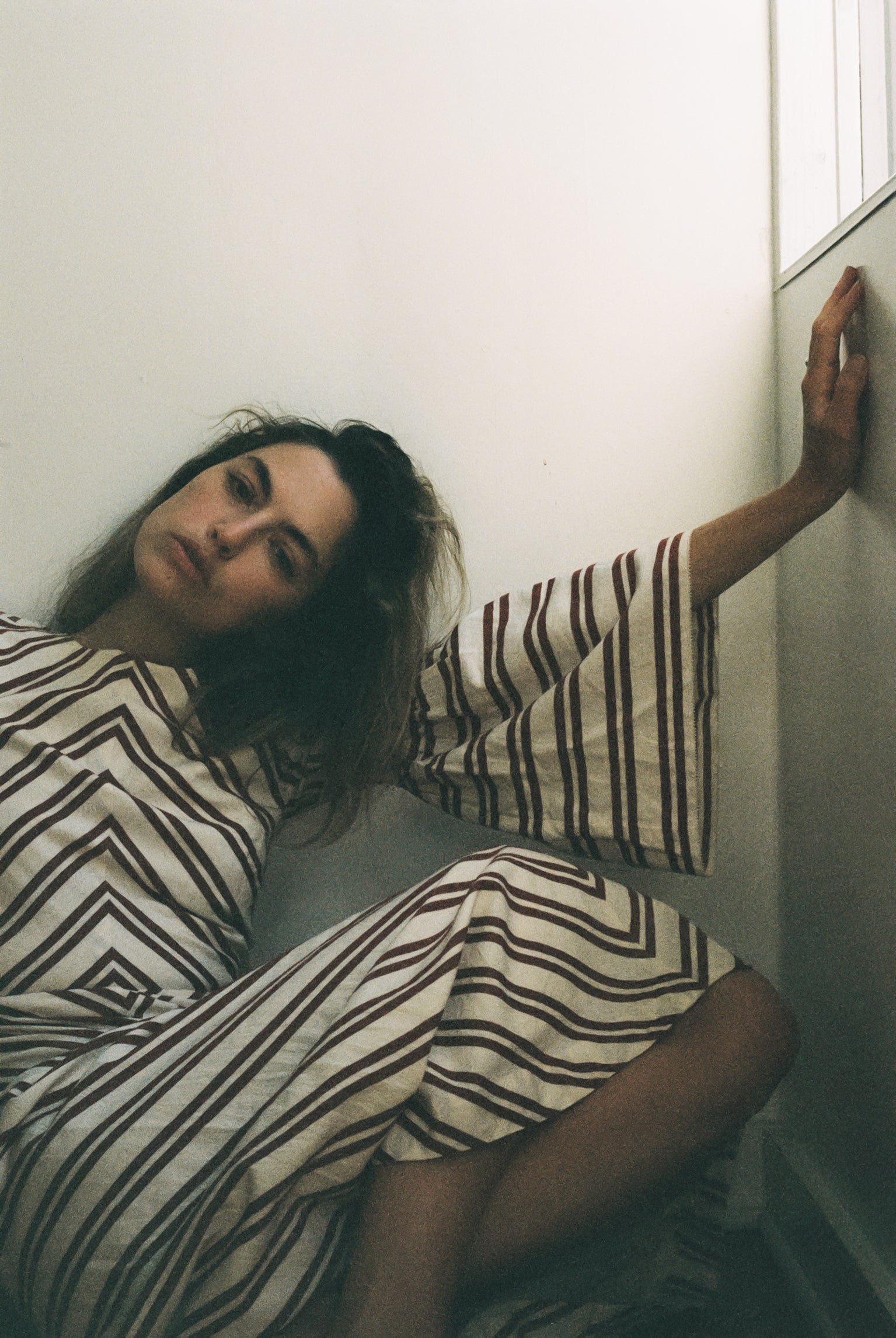 MARLO DRESS | stripe | organic + earth dyed