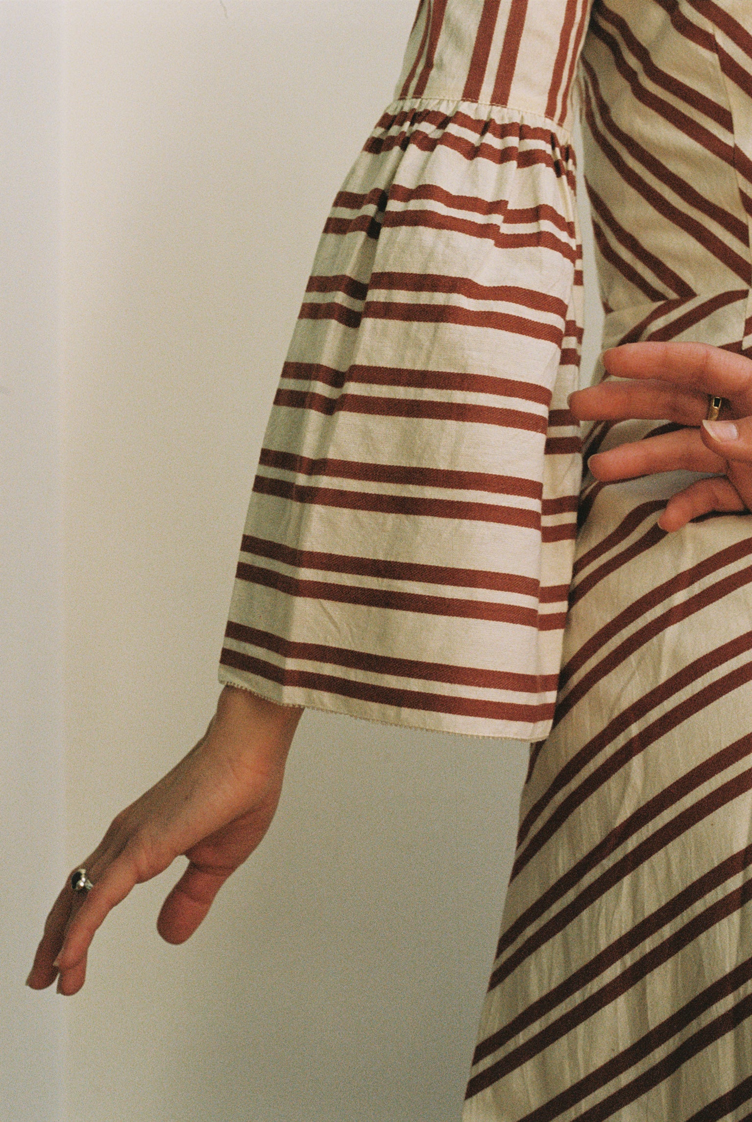 MARLO DRESS | stripe | organic + earth dyed