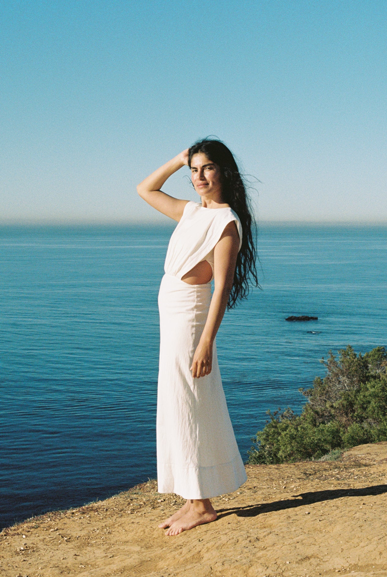 BELÉN DRESS | bone | organic + earth dyed