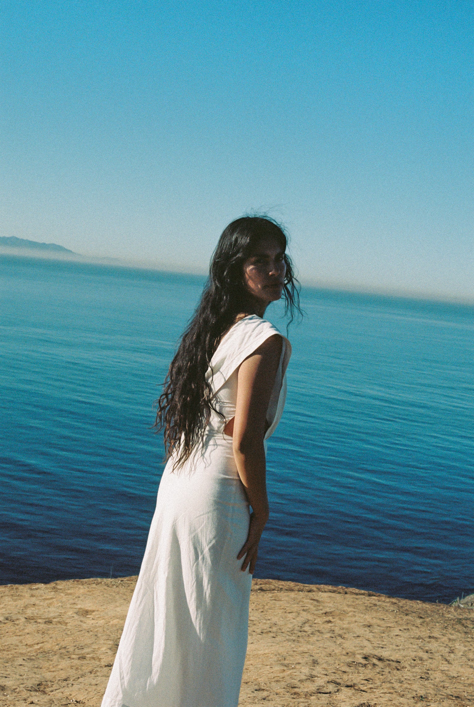 BELÉN DRESS | bone | organic + earth dyed