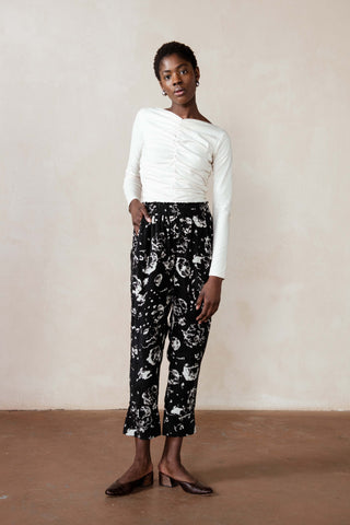 MUSA TOP | bone | organic + earth dyed