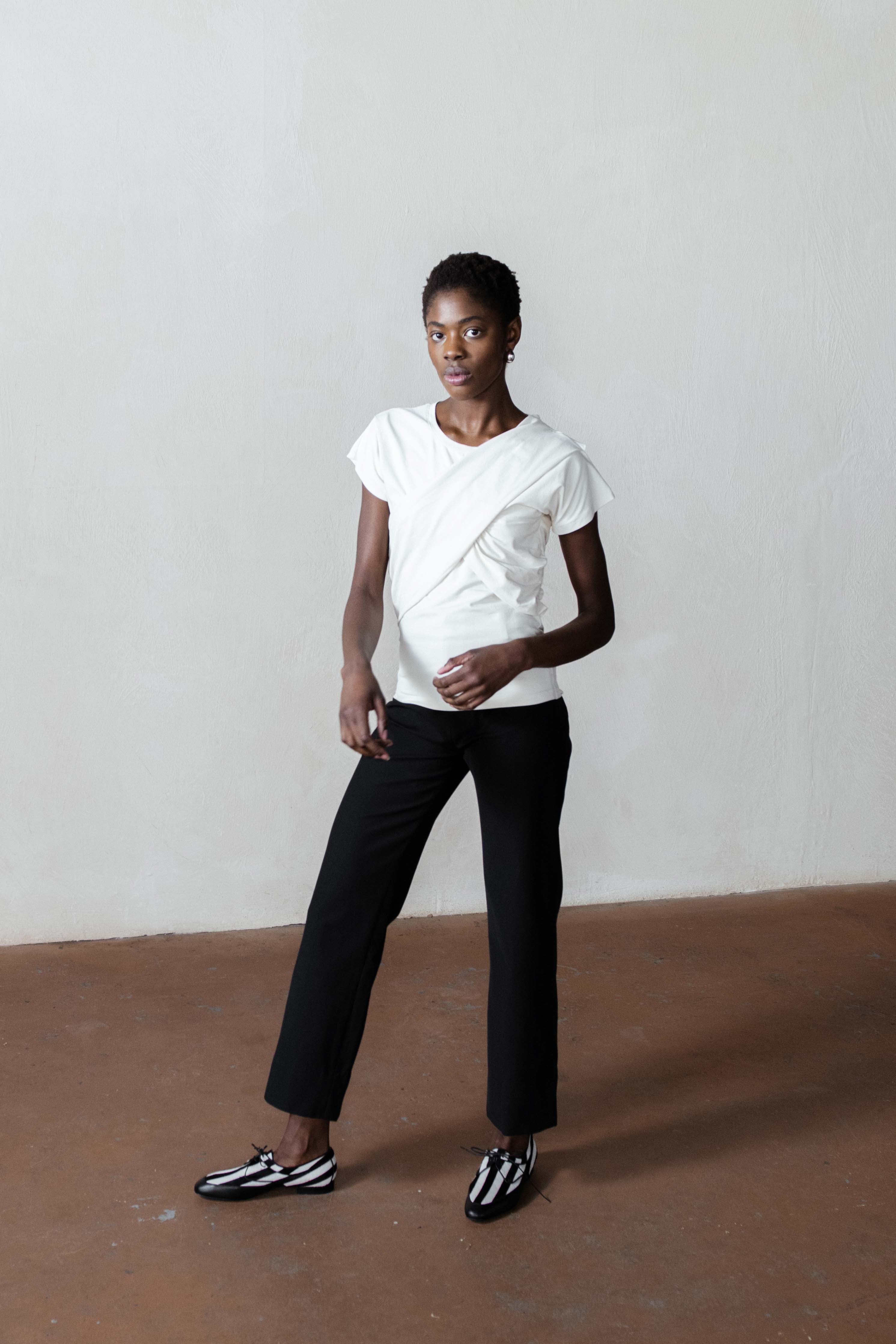 NORA TOP | bone | organic + earth dyed