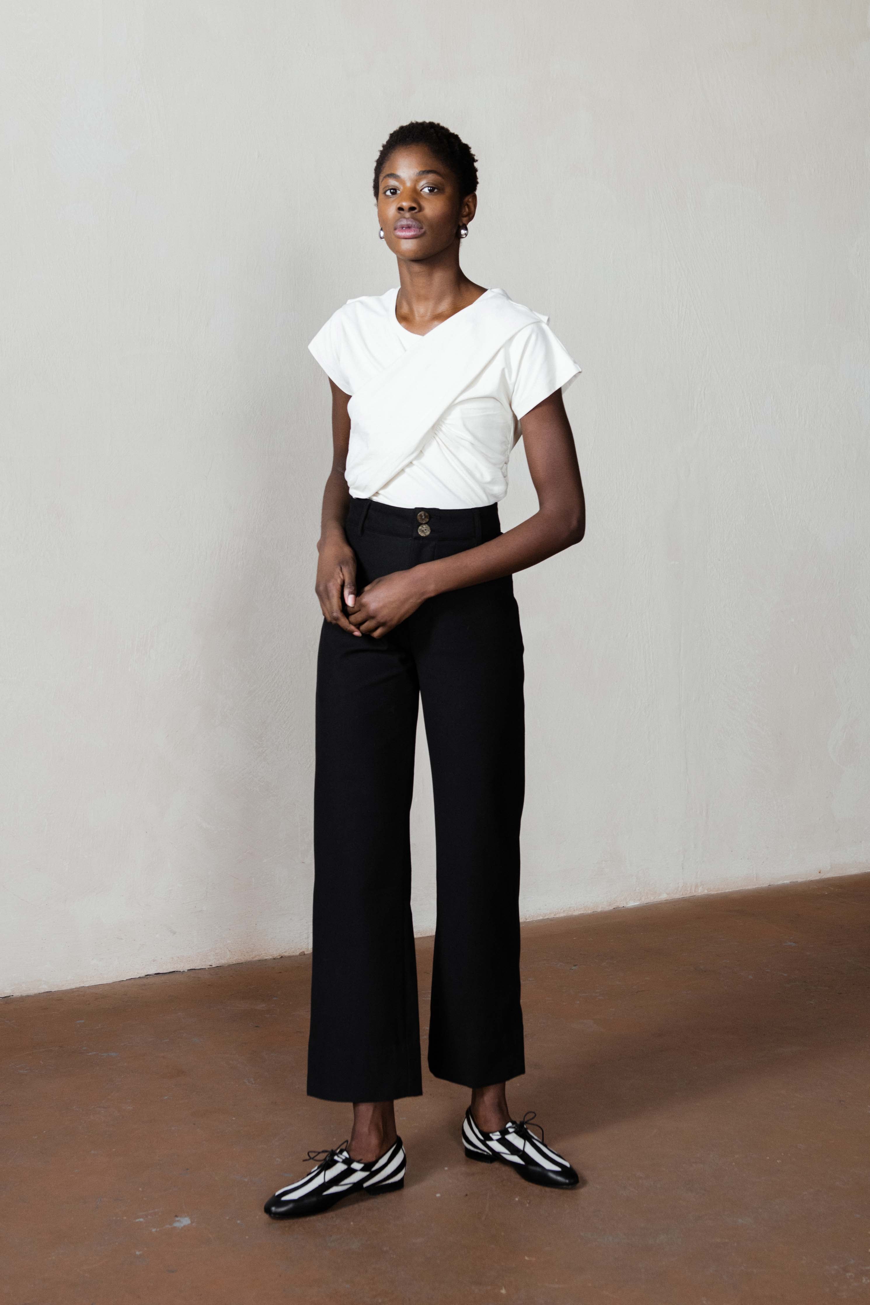 NORA TOP | bone | organic + earth dyed