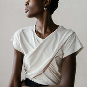 NORA TOP | bone | organic + earth dyed
