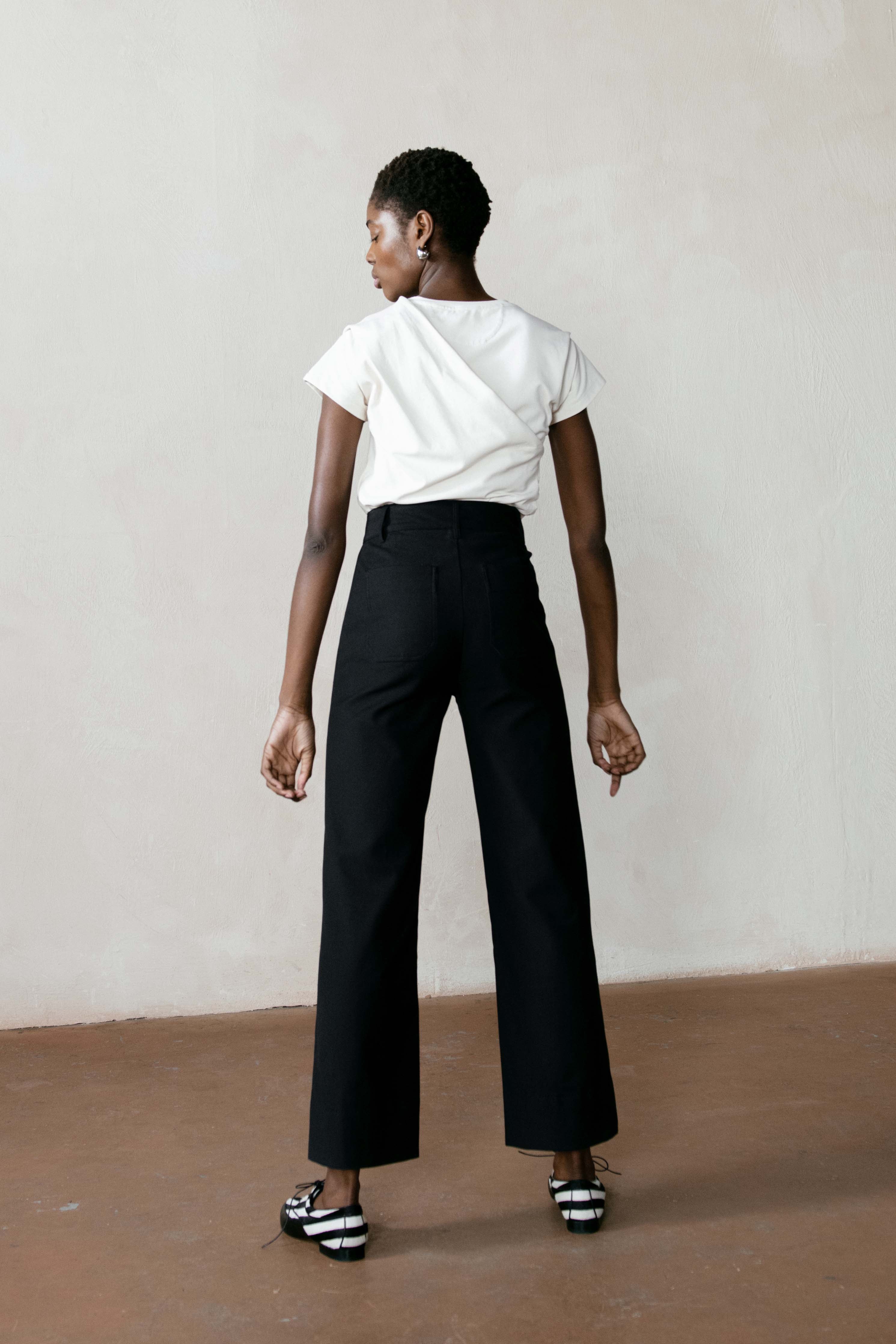 NORA TOP | bone | organic + earth dyed
