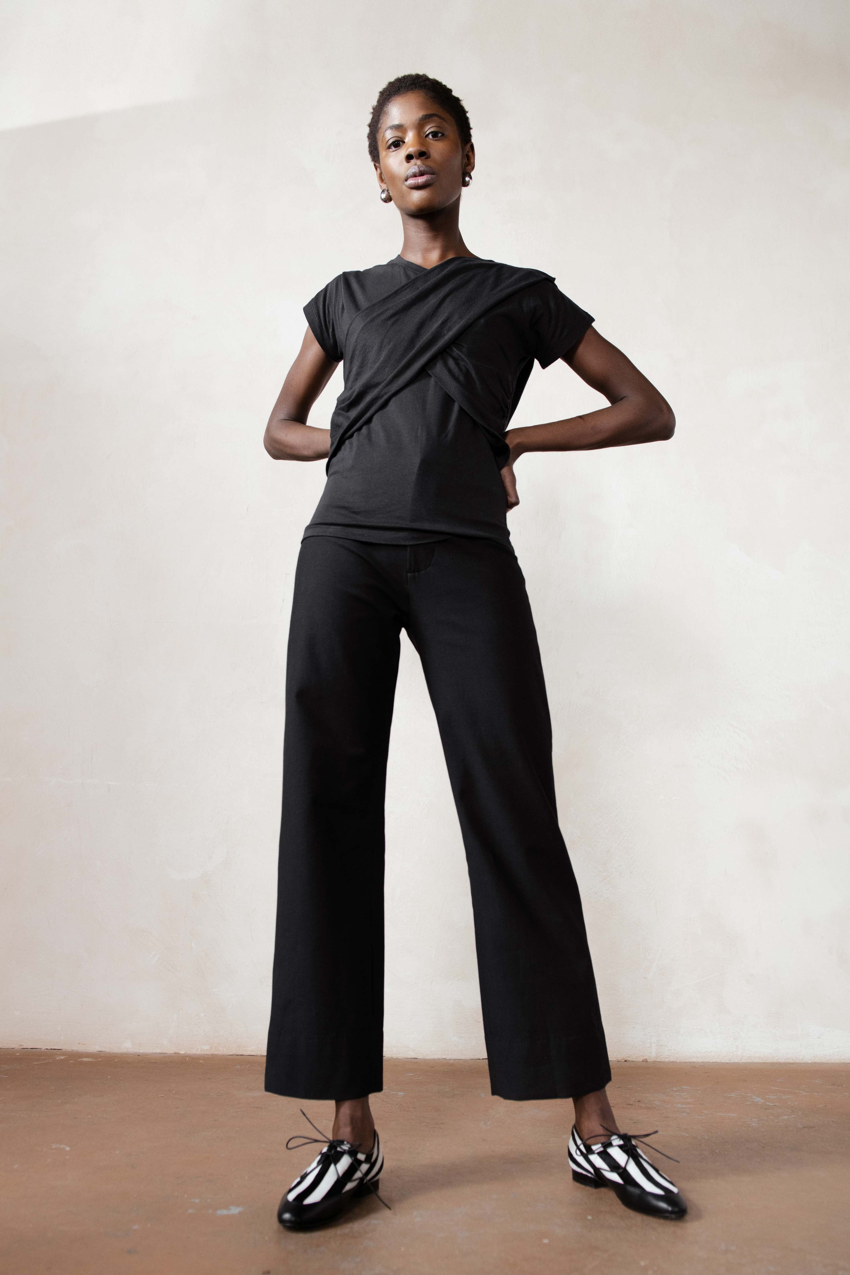 NORA TOP | noir | organic