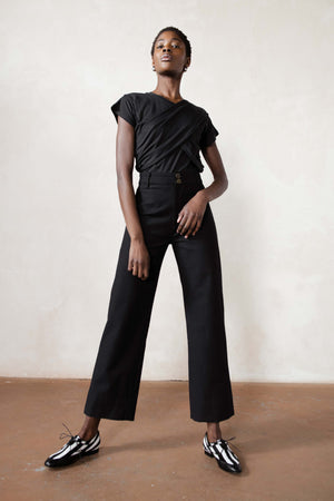 NORA TOP | noir | organic