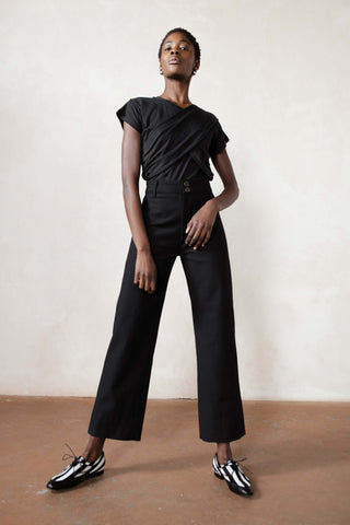 NORA TOP | noir | organic