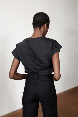 NORA TOP | noir | organic
