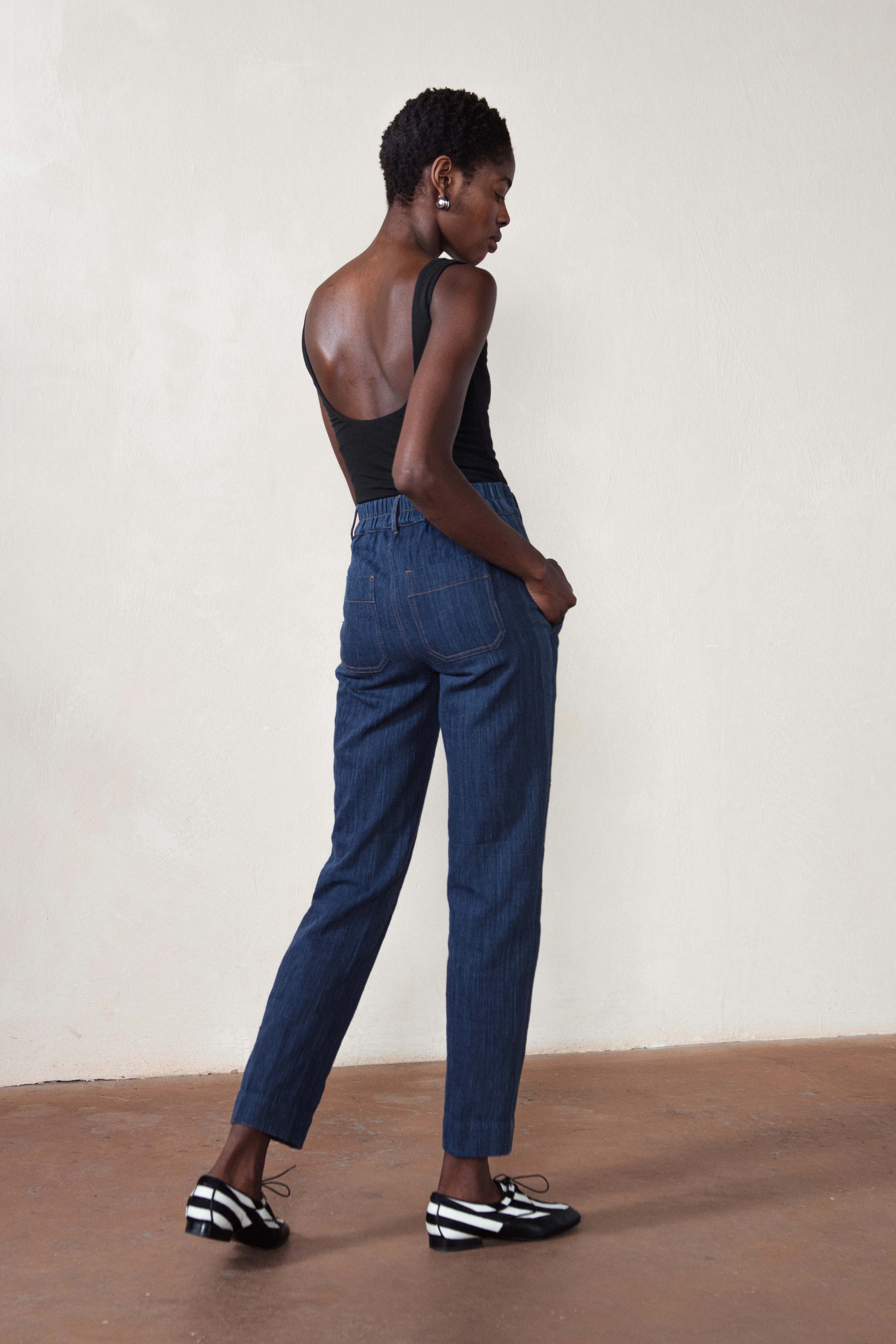 HAMMONS TROUSER | indigo | organic + earth dyed
