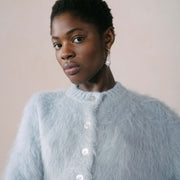 BRUSHED CARDI | indigo | earth dyed