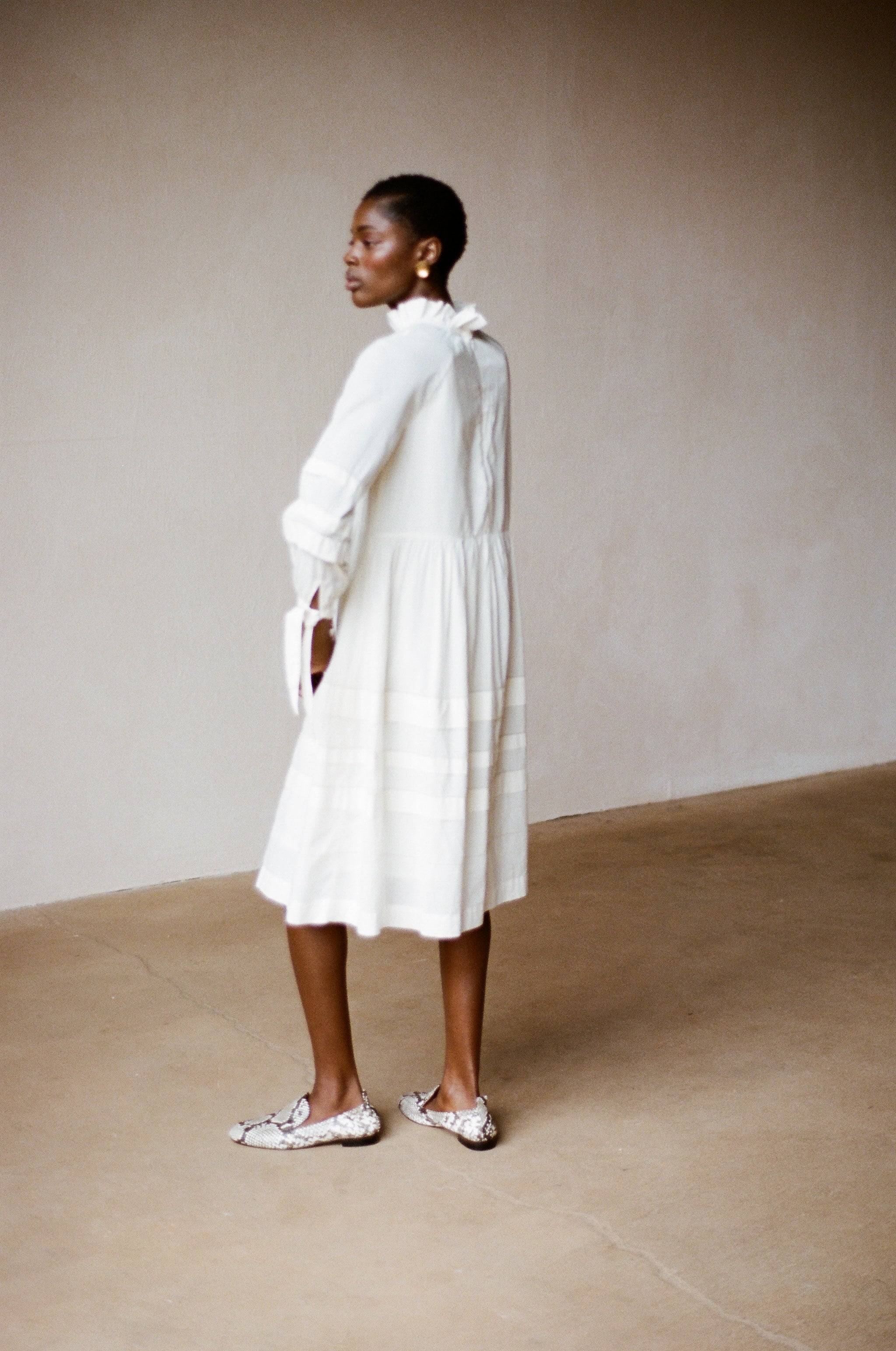 BOBBI DRESS | bone | organic