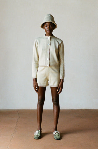 DAHLIA SHORT | wheat | organic + earth dyed