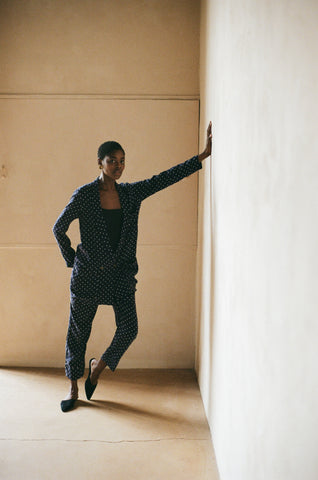 JAMES BLAZER | dotted navy