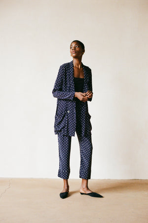 JAMES BLAZER | dotted navy