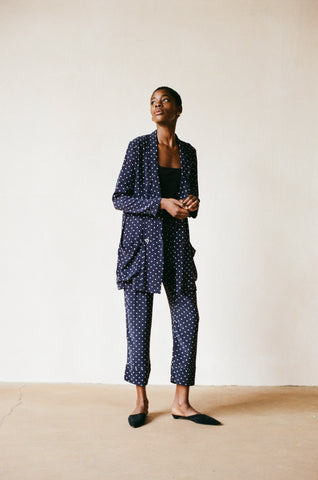 JAMES BLAZER | dotted navy