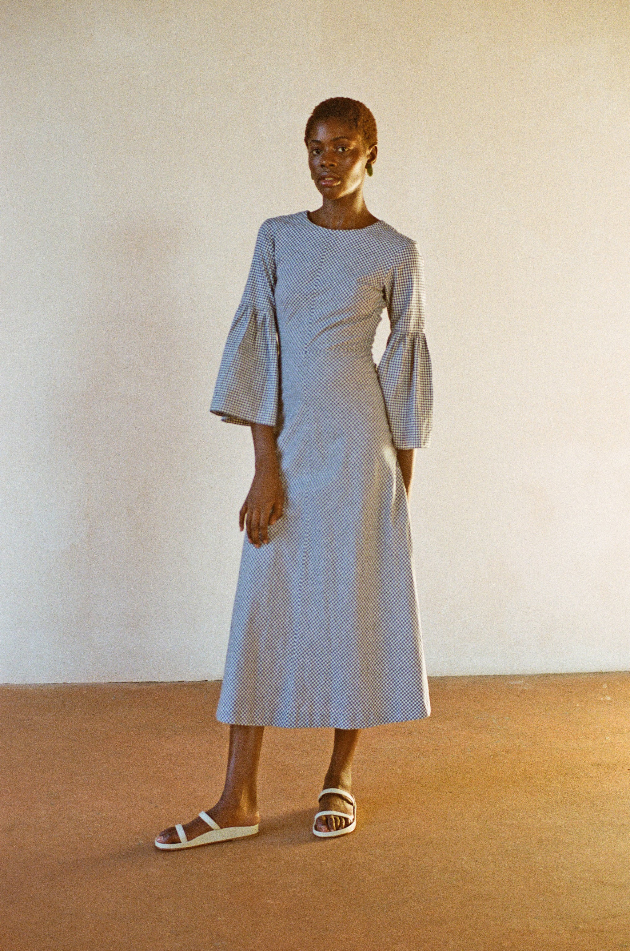 MARLO DRESS | gingham | organic + earth dyed