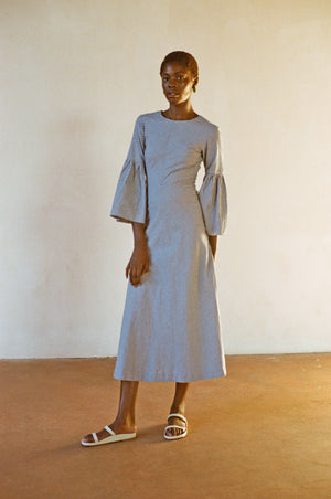 MARLO DRESS | gingham | organic + earth dyed