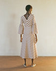 MARLO DRESS | stripe | organic + earth dyed