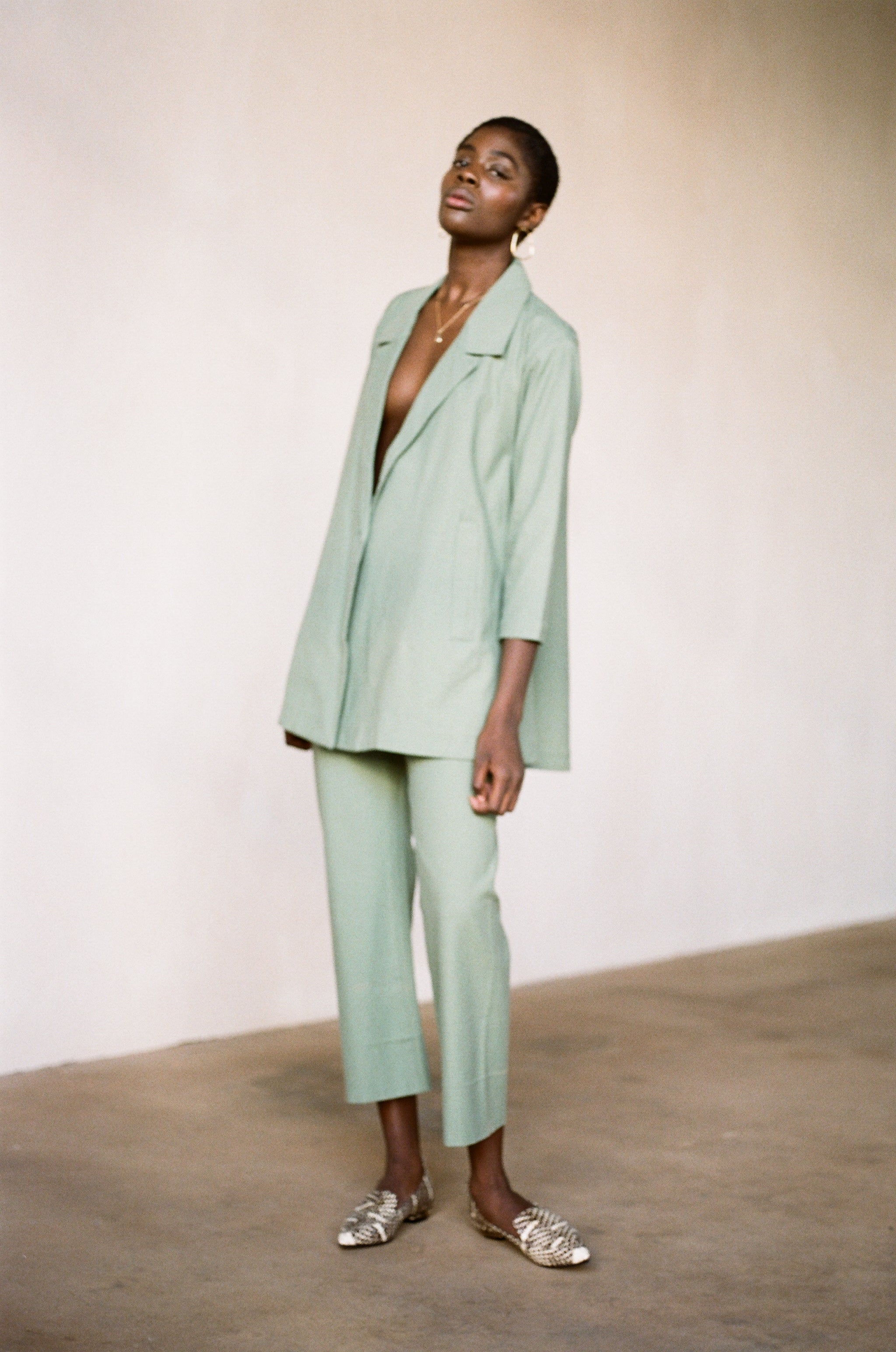 LUNA PANT | celadon | WAREHOUSE SALE