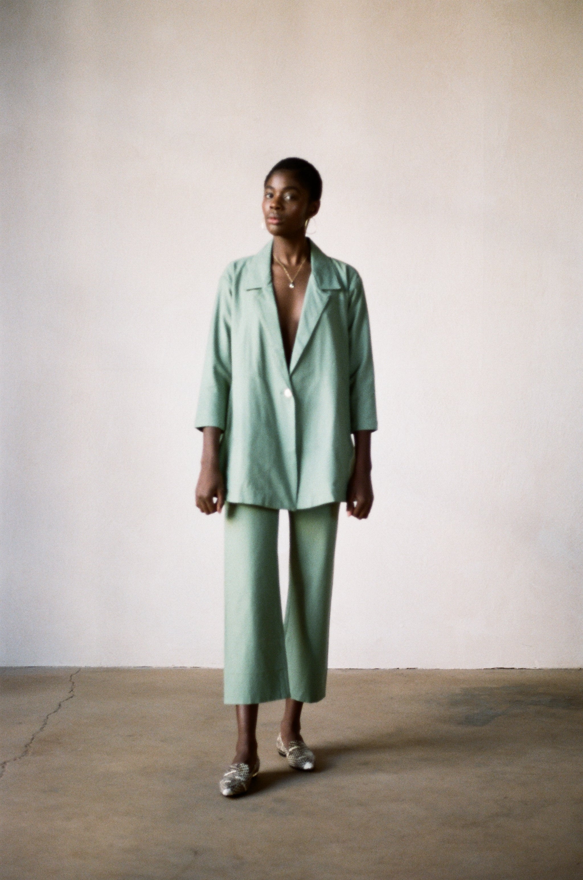 LUNA PANT | celadon | WAREHOUSE SALE