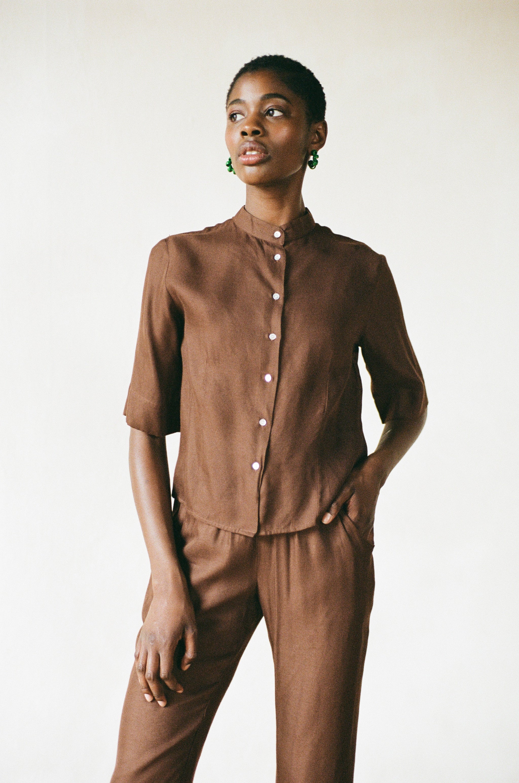 KHELLER TROUSER | clove | WAREHOUSE SALE