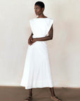 BELÉN DRESS | bone | organic + earth dyed