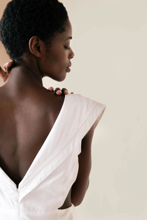 BELÉN DRESS | bone | organic + earth dyed