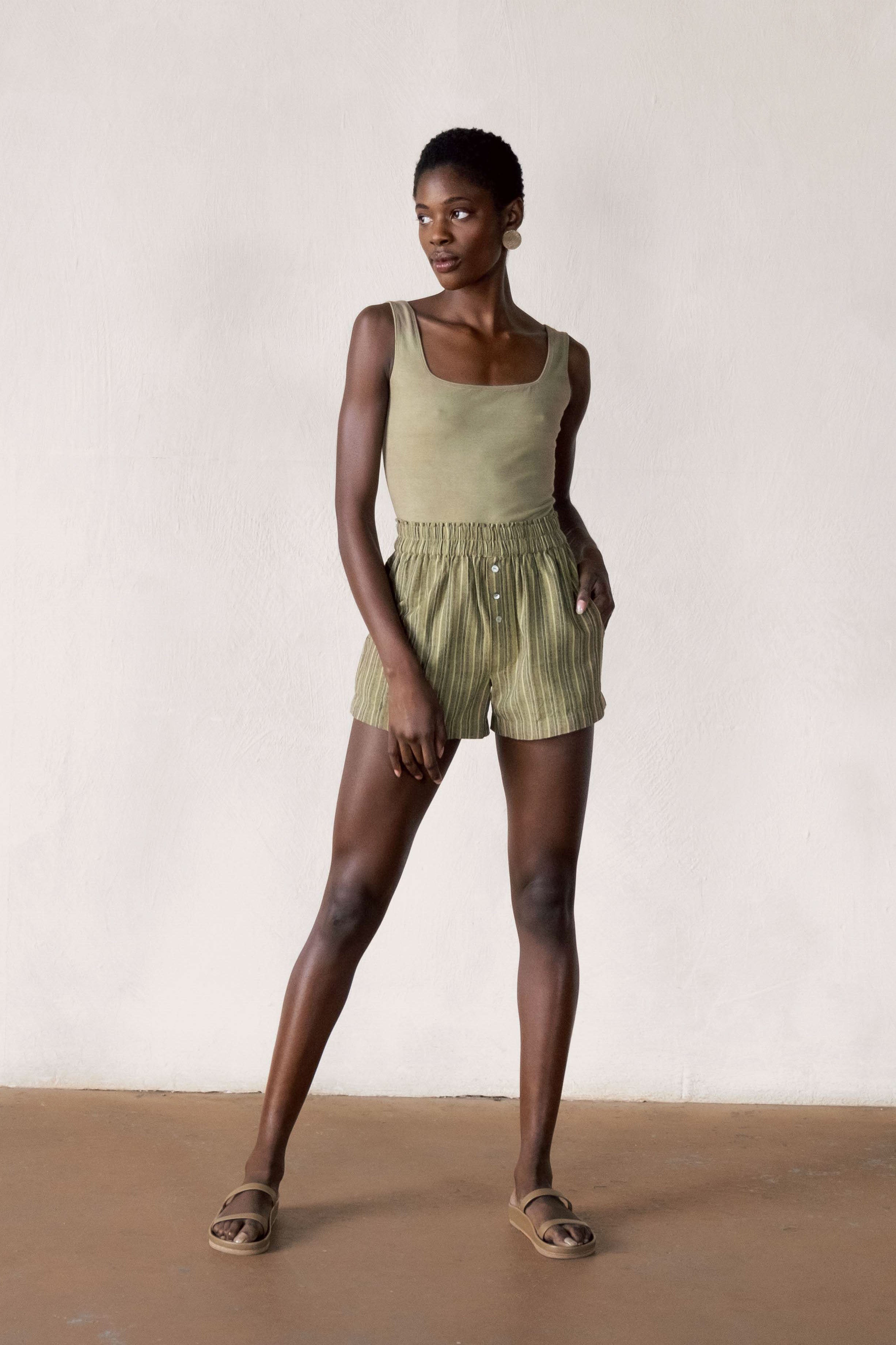 BODYSUIT | herb | organic + earth dyed
