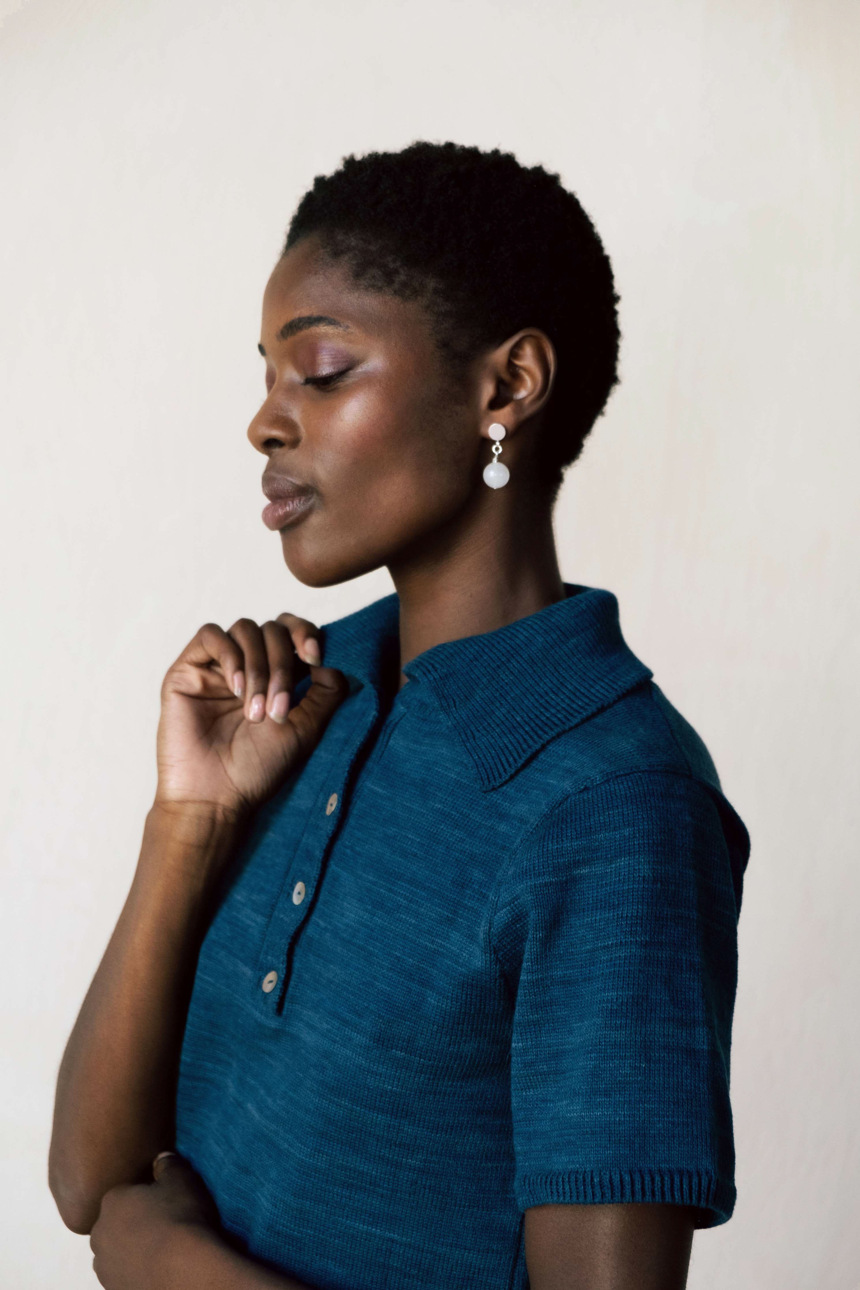 ERIK POLO | indigo | organic + earth dyed