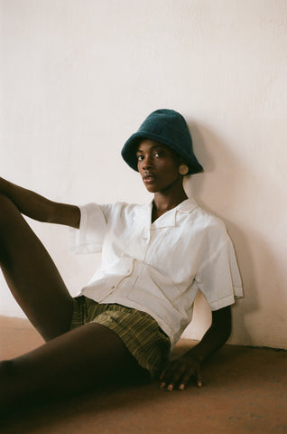 HILL HAT | indigo | organic + earth dyed