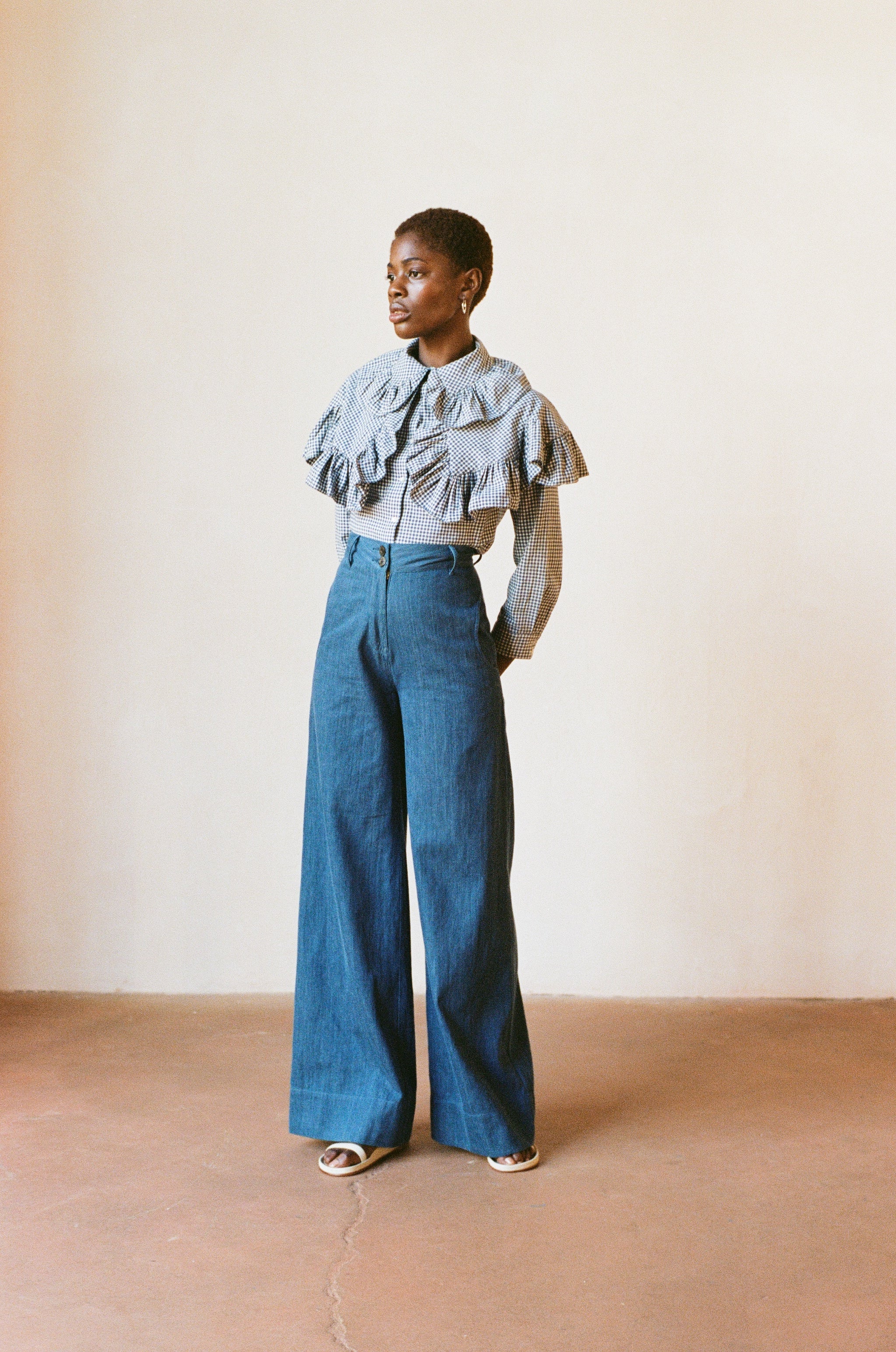 LONG LUNA PANT | indigo | WAREHOUSE SALE
