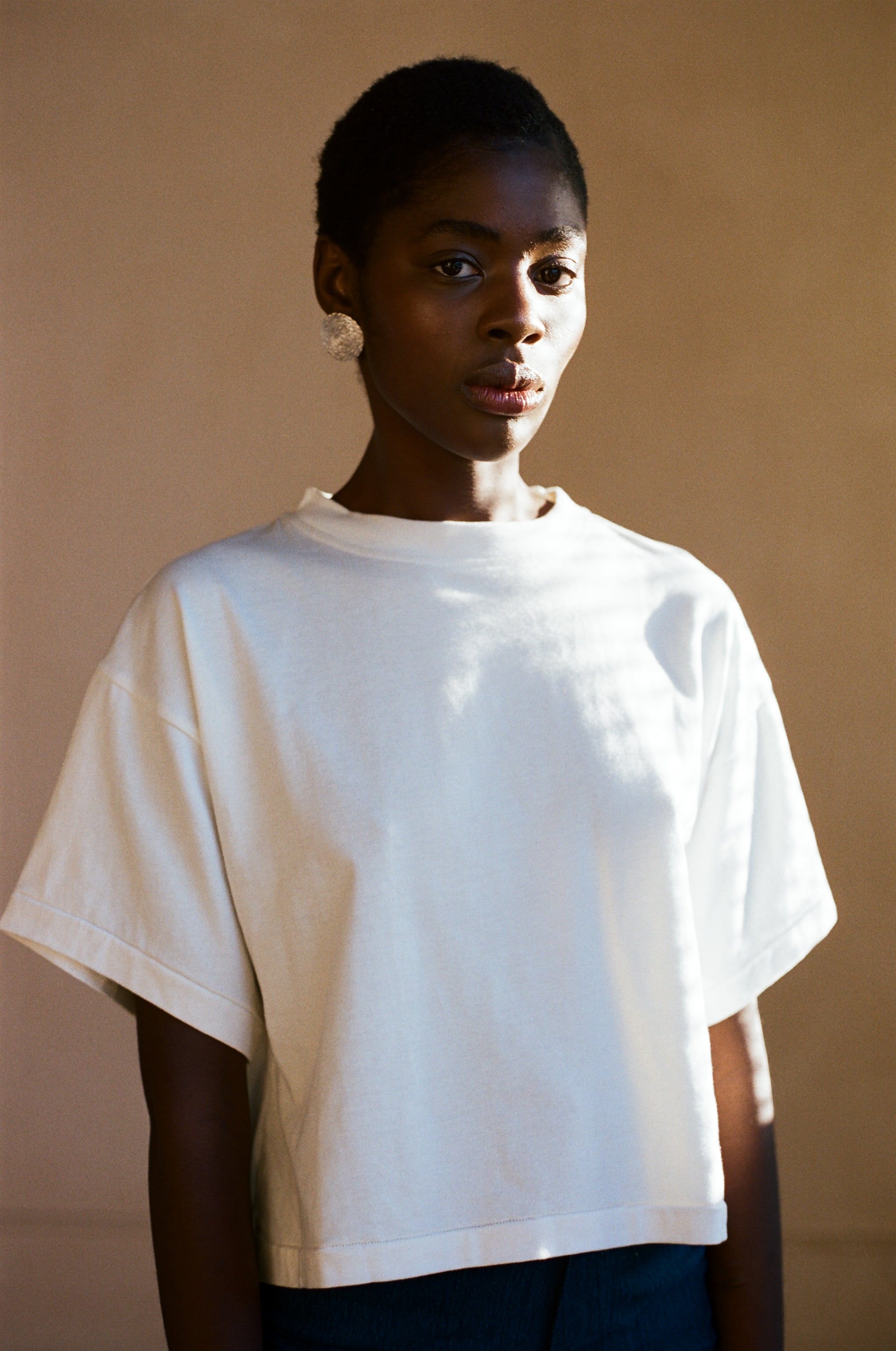 THE TEE | bone | organic + earth dyed